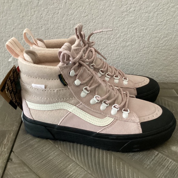 VANS SK8 HI DR MTE-2 DUSTY ROSE BLACK SIZE 9 Cold Weather Shoes BOOTS - Picture 1 of 11